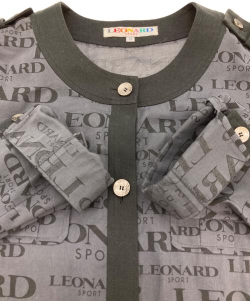 LEONARD SPORT（レオナール スポーツ）LEONARD SPORT (レオナール スポーツ) 総柄ジャケット ブラック サイズ:38の古着・服飾アイテム