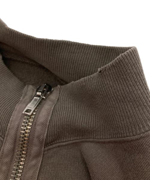 RICK OWENS DRKSHDW（リックオウエンス ダークシャドウ）RICK OWENS DRKSHDW (リックオウエンス ダークシャドウ) OLMAR and MIRTA (オルマーアンドマリータ) ジップアップスウェット ブラウン サイズ:Ｍの古着・服飾アイテム