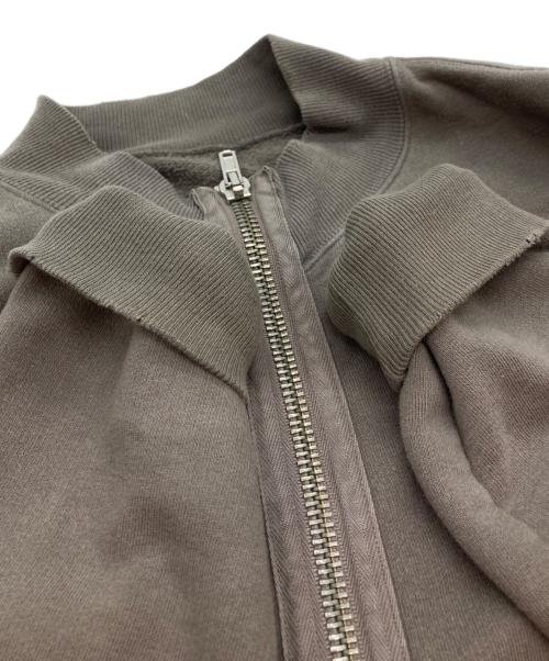 RICK OWENS DRKSHDW（リックオウエンス ダークシャドウ）RICK OWENS DRKSHDW (リックオウエンス ダークシャドウ) OLMAR and MIRTA (オルマーアンドマリータ) ジップアップスウェット ブラウン サイズ:Ｍの古着・服飾アイテム