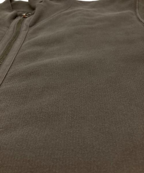 RICK OWENS DRKSHDW（リックオウエンス ダークシャドウ）RICK OWENS DRKSHDW (リックオウエンス ダークシャドウ) OLMAR and MIRTA (オルマーアンドマリータ) ジップアップスウェット ブラウン サイズ:Ｍの古着・服飾アイテム