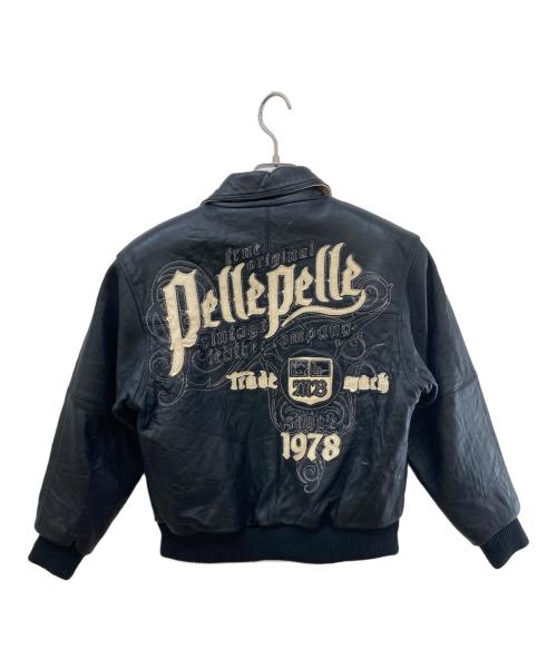 pellepelle（ペレペレ）pellepelle (ペレペレ) レザージャケット ブラック サイズ:SIZE 10 /Sサイズ相当の古着・服飾アイテム