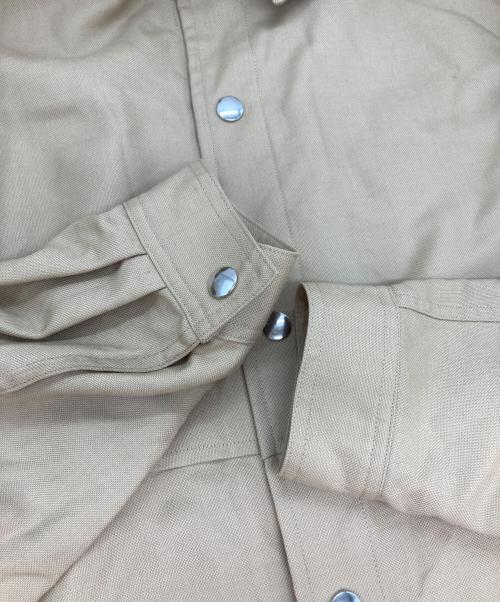 EYOFUKE（ヨフケ）EYOFUKE (ヨフケ) シャツジャケット ベージュ サイズ:Lの古着・服飾アイテム