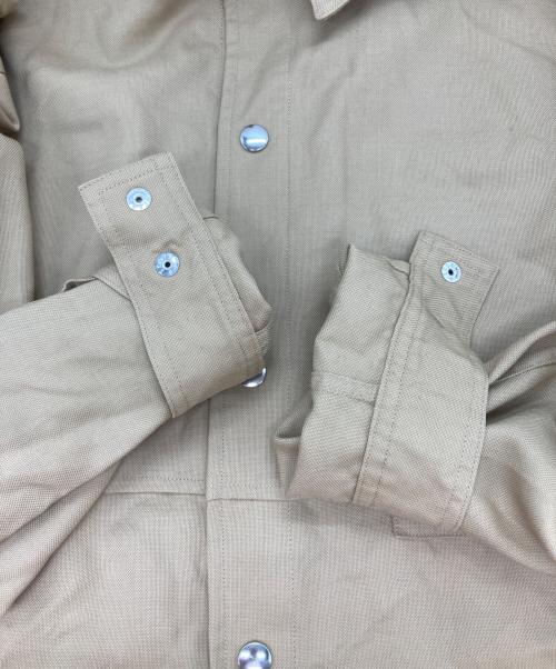 EYOFUKE（ヨフケ）EYOFUKE (ヨフケ) シャツジャケット ベージュ サイズ:Lの古着・服飾アイテム