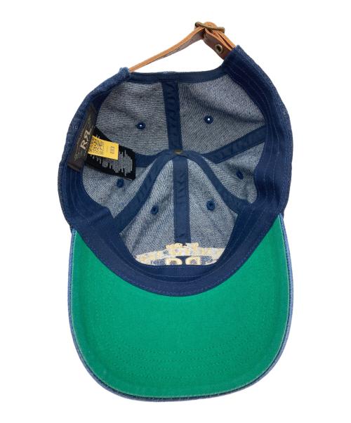 RRL（ダブルアールエル）RRL (ダブルアールエル) ranch logo twill ball cap/デニムキャップ インディゴの古着・服飾アイテム