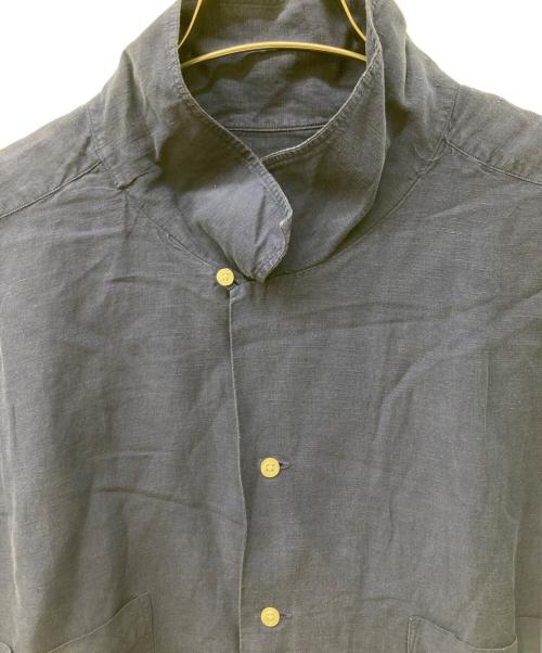 POLO RALPH LAUREN（ポロ・ラルフローレン）POLO RALPH LAUREN (ポロ・ラルフローレン) リネンシルクオープンカラーシャツ ネイビー サイズ:3XLの古着・服飾アイテム