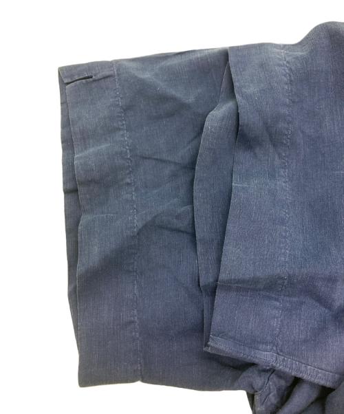 POLO RALPH LAUREN（ポロ・ラルフローレン）POLO RALPH LAUREN (ポロ・ラルフローレン) リネンシルクオープンカラーシャツ ネイビー サイズ:3XLの古着・服飾アイテム