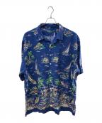 POLO RALPH LAURENポロ・ラルフローレン）の古着「レーヨンアロハシャツ」｜ネイビー