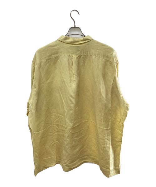 POLO RALPH LAUREN（ポロ・ラルフローレン）POLO RALPH LAUREN (ポロ・ラルフローレン) CALDWELL/シルクリネンオープンカラーシャツ イエロー サイズ:3XLの古着・服飾アイテム