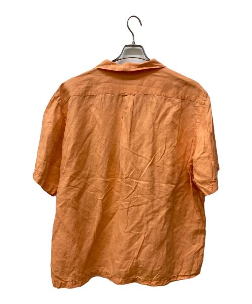 POLO RALPH LAUREN（ポロ・ラルフローレン）POLO RALPH LAUREN (ポロ・ラルフローレン) リネンシルクオープンカラーシャツ オレンジ サイズ:XXLの古着・服飾アイテム