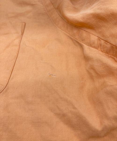 POLO RALPH LAUREN（ポロ・ラルフローレン）POLO RALPH LAUREN (ポロ・ラルフローレン) リネンシルクオープンカラーシャツ オレンジ サイズ:XXLの古着・服飾アイテム