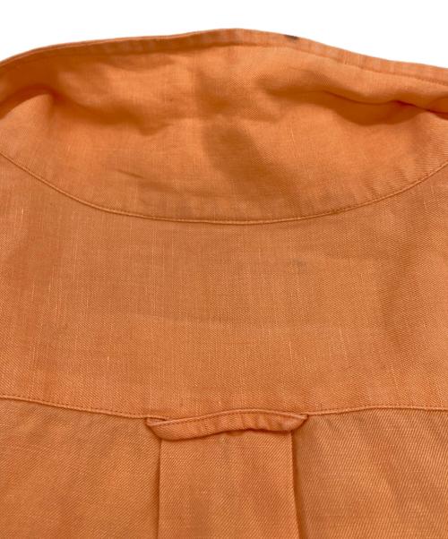 POLO RALPH LAUREN（ポロ・ラルフローレン）POLO RALPH LAUREN (ポロ・ラルフローレン) リネンシルクオープンカラーシャツ オレンジ サイズ:XXLの古着・服飾アイテム