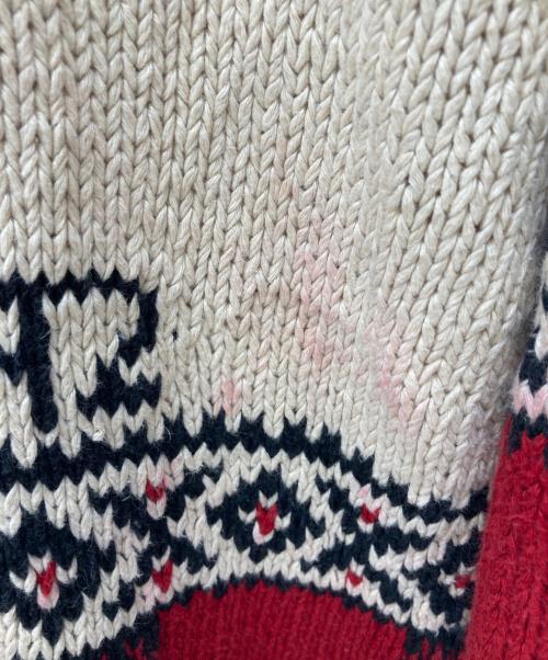 RALPH LAUREN（ラルフローレン）RALPH LAUREN (ラルフローレン) カーデザインハンドニット ブラック サイズ:XLの古着・服飾アイテム