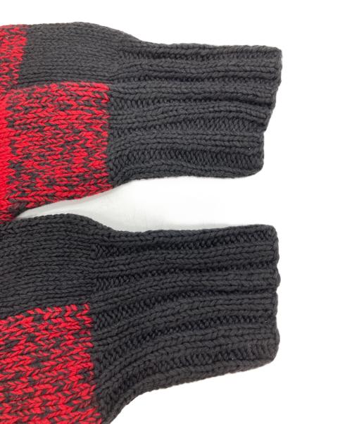 RALPH LAUREN（ラルフローレン）RALPH LAUREN (ラルフローレン) カーデザインハンドニット ブラック サイズ:XLの古着・服飾アイテム