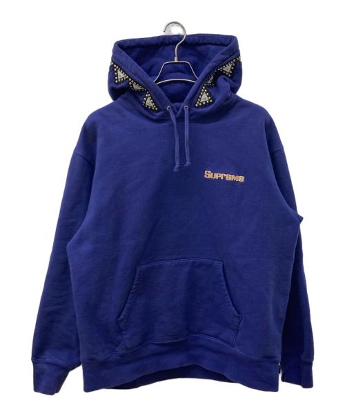 SUPREME（シュプリーム）SUPREME (シュプリーム) Pharaoh Studded Hooded Sweatshirt/パーカー ネイビー サイズ:Lの古着・服飾アイテム