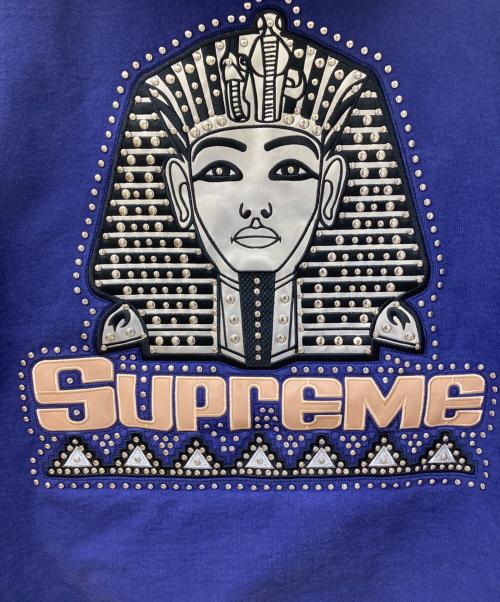SUPREME（シュプリーム）SUPREME (シュプリーム) Pharaoh Studded Hooded Sweatshirt/パーカー ネイビー サイズ:Lの古着・服飾アイテム
