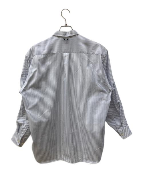 DAIWA PIER39（ダイワ ピア39）DAIWA PIER39 (ダイワ ピア39) ストライプシャツ/TECH BUTTON DOWN SHIRTS ブルー×ホワイト サイズ:Mの古着・服飾アイテム