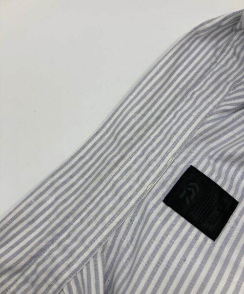 DAIWA PIER39（ダイワ ピア39）DAIWA PIER39 (ダイワ ピア39) ストライプシャツ/TECH BUTTON DOWN SHIRTS ブルー×ホワイト サイズ:Mの古着・服飾アイテム