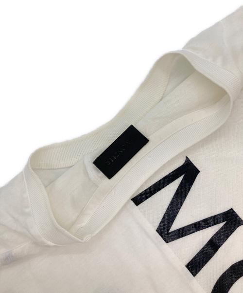 MONCLER（モンクレール）MONCLER (モンクレール) ラバーワッペンロゴTシャツ/MAGLIA T-SHIRT ホワイト サイズ:Sの古着・服飾アイテム
