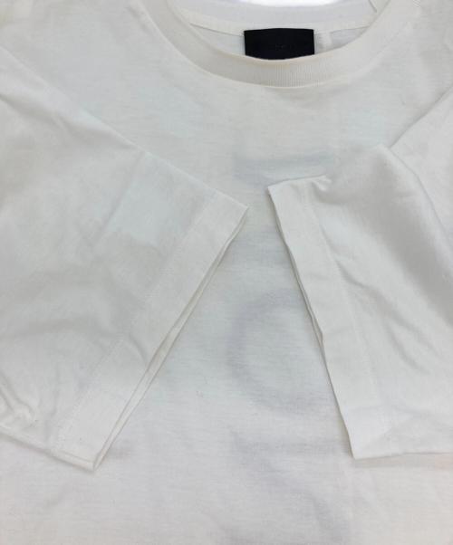 MONCLER（モンクレール）MONCLER (モンクレール) ラバーワッペンロゴTシャツ/MAGLIA T-SHIRT ホワイト サイズ:Sの古着・服飾アイテム