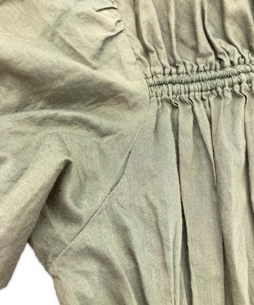 merlette（マーレット）Merlette (マーレット) コットンシルクシャーリングワンピース グリーン サイズ:Sの古着・服飾アイテム