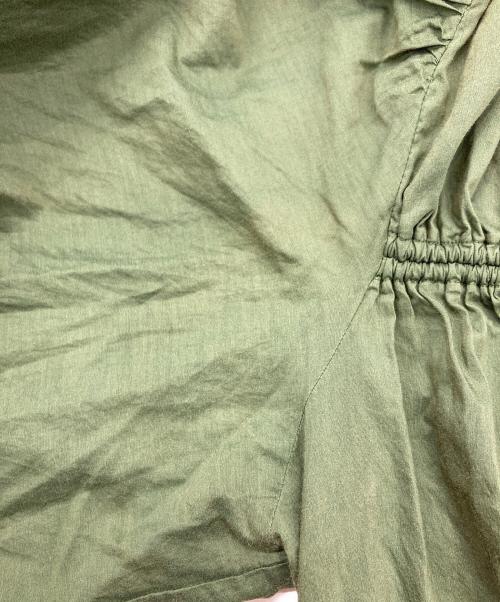 merlette（マーレット）Merlette (マーレット) コットンシルクシャーリングワンピース グリーン サイズ:Sの古着・服飾アイテム