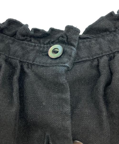 nest Robe（ネストローブ）nest Robe (ネストローブ) リネンブラウス ブラック サイズ:Freeの古着・服飾アイテム