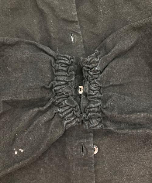 nest Robe（ネストローブ）nest Robe (ネストローブ) リネンブラウス ブラック サイズ:Freeの古着・服飾アイテム