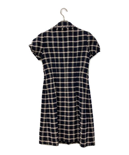 Rene（ルネ）Rene (ルネ) ワンピース ネイビー×ピンク サイズ:36の古着・服飾アイテム