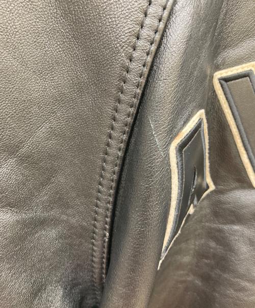 AVIREX（アヴィレックス）AVIREX (アヴィレックス) オールレザーVARSITYジャケット ブラック サイズ:Lの古着・服飾アイテム
