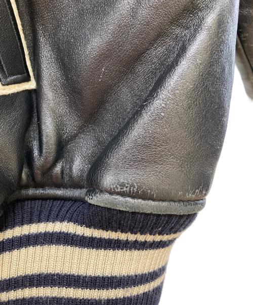 AVIREX（アヴィレックス）AVIREX (アヴィレックス) オールレザーVARSITYジャケット ブラック サイズ:Lの古着・服飾アイテム