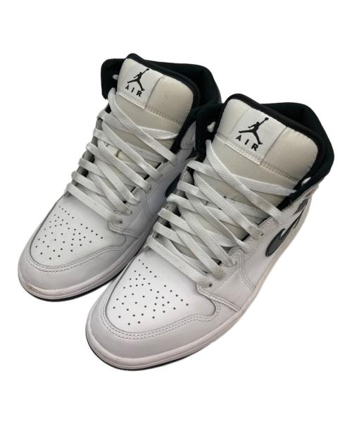 NIKE（ナイキ）NIKE (ナイキ) Air Jordan 1 Mid/ハイカットスニーカー ホワイト サイズ:26.5の古着・服飾アイテム