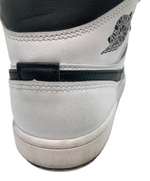 NIKE（ナイキ）NIKE (ナイキ) Air Jordan 1 Mid/ハイカットスニーカー ホワイト サイズ:26.5の古着・服飾アイテム