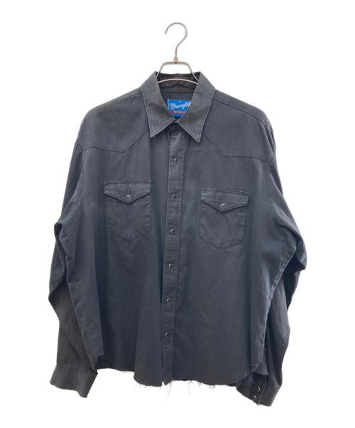 Wrangler（ラングラー）Wrangler (ラングラー) ウエスタンシャツ グレー サイズ:XLの古着・服飾アイテム
