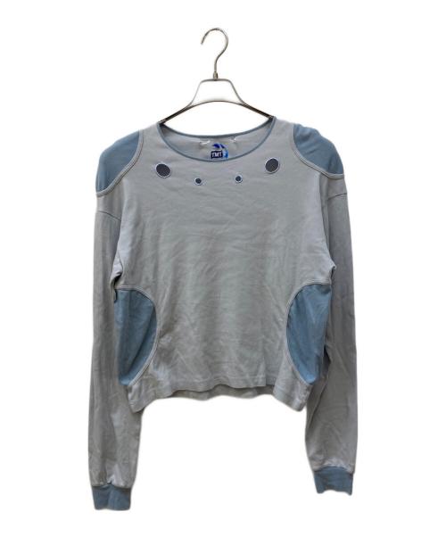 treatment asia（トリートメント アジア）treatment asia (トリートメント アジア) デザインロングスリーブカットソー スカイブルー サイズ:Freeの古着・服飾アイテム