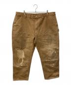 CarHarttカーハート）の古着「ダックダブルニーパンツ」｜ブラウン