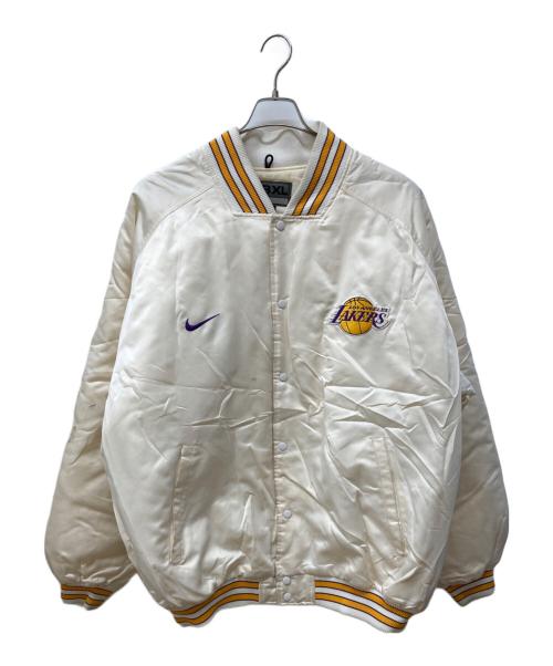 NIKE（ナイキ）NIKE (ナイキ) ナイロンスタジャン アイボリー サイズ:3XLの古着・服飾アイテム