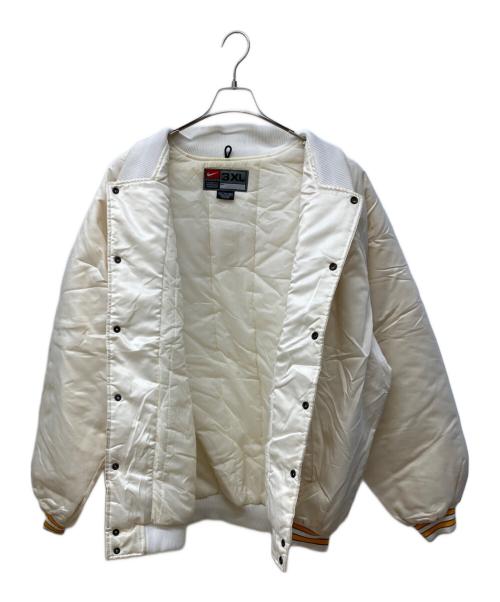 NIKE（ナイキ）NIKE (ナイキ) ナイロンスタジャン アイボリー サイズ:3XLの古着・服飾アイテム