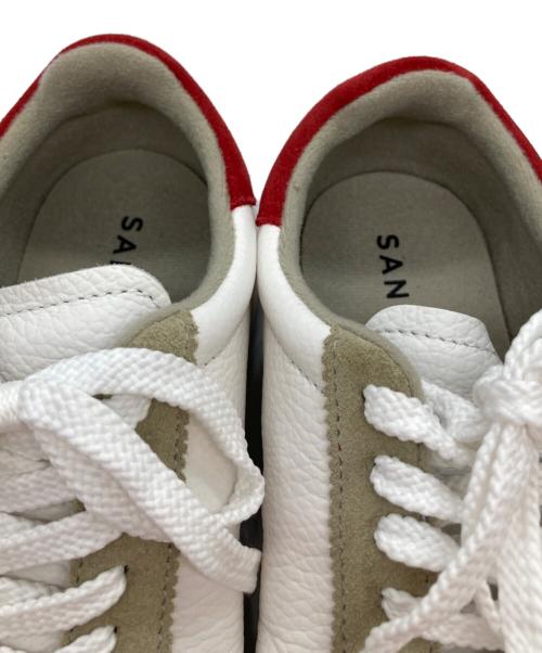 Sangacio（サンガッチョ）SANGACIO (サンガッチョ) ローカットスニーカー ホワイト サイズ:23.5の古着・服飾アイテム