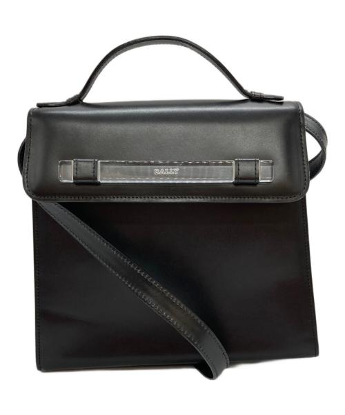 BALLY（バリー）BALLY (バリー) レザーハンドバッグ ブラックの古着・服飾アイテム