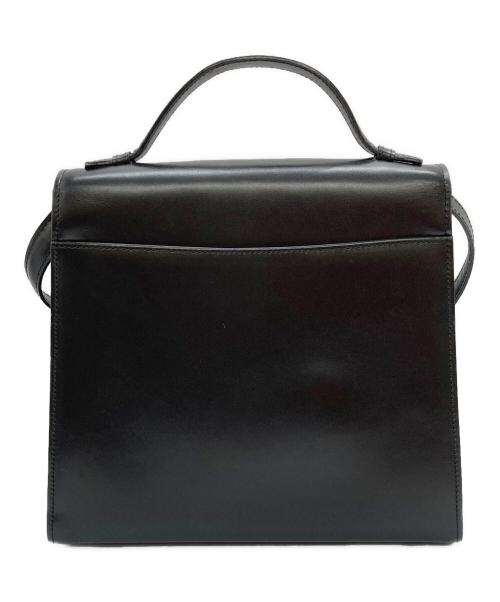 BALLY（バリー）BALLY (バリー) レザーハンドバッグ ブラックの古着・服飾アイテム