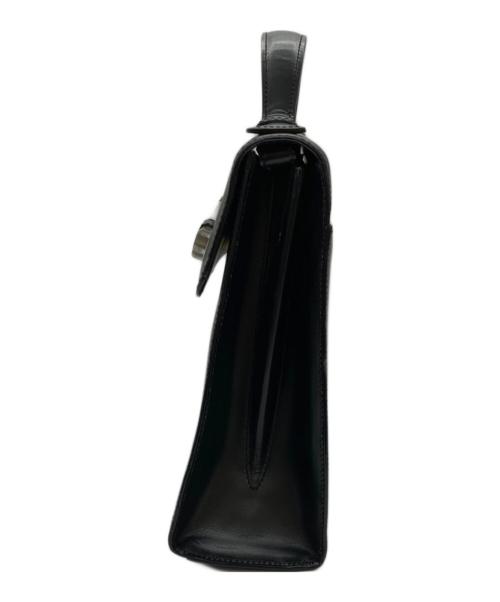 BALLY（バリー）BALLY (バリー) レザーハンドバッグ ブラックの古着・服飾アイテム