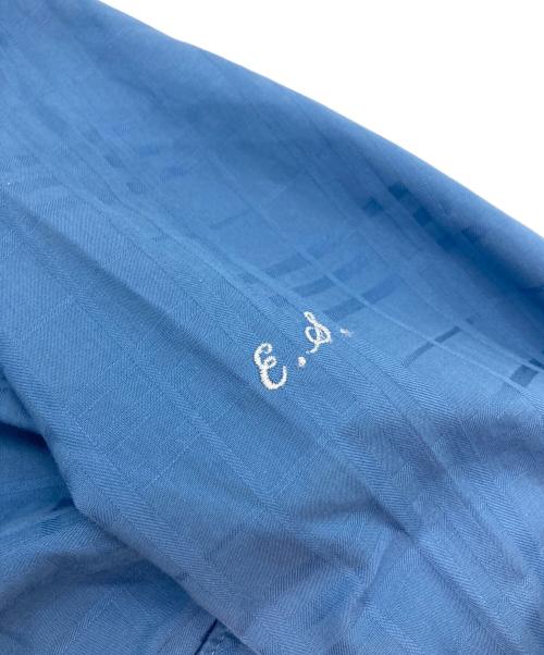 BURBERRY LONDON（バーバリーロンドン）BURBERRY LONDON (バーバリーロンドン) バンドカラーチェックシャツ ブルー サイズ:不明の古着・服飾アイテム