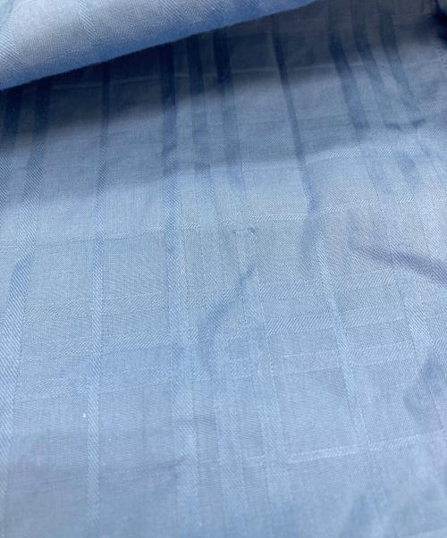 BURBERRY LONDON（バーバリーロンドン）BURBERRY LONDON (バーバリーロンドン) バンドカラーチェックシャツ ブルー サイズ:不明の古着・服飾アイテム