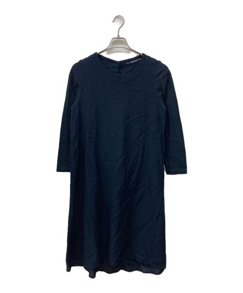 Pal'las Palace（パラスパレス）PAL'LAS PALACE (パラスパレス) インディゴ染め天竺ワンピース ネイビー サイズ:Lの古着・服飾アイテム