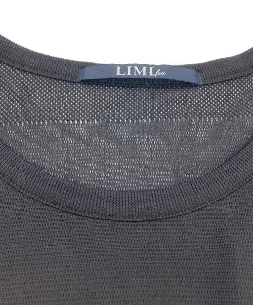 LIMI feu（リミフゥ）LIMI feu (リミフゥ) メッシュボーダーTシャツ ブラック サイズ:2の古着・服飾アイテム