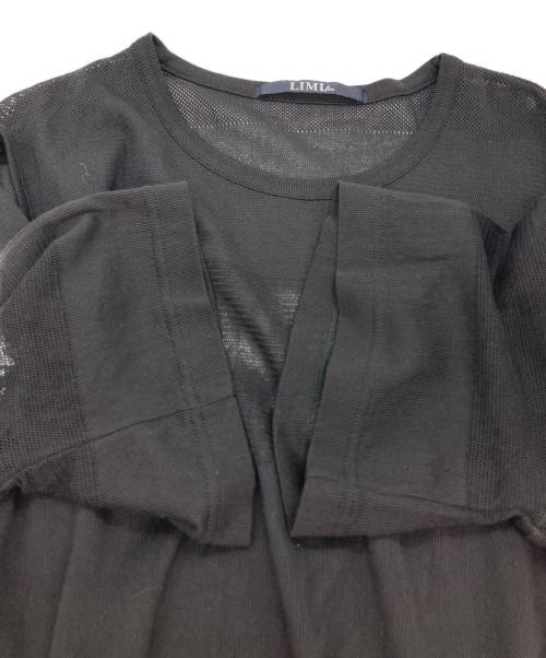 LIMI feu（リミフゥ）LIMI feu (リミフゥ) メッシュボーダーTシャツ ブラック サイズ:2の古着・服飾アイテム