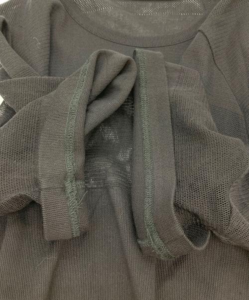 LIMI feu（リミフゥ）LIMI feu (リミフゥ) メッシュボーダーTシャツ ブラック サイズ:2の古着・服飾アイテム