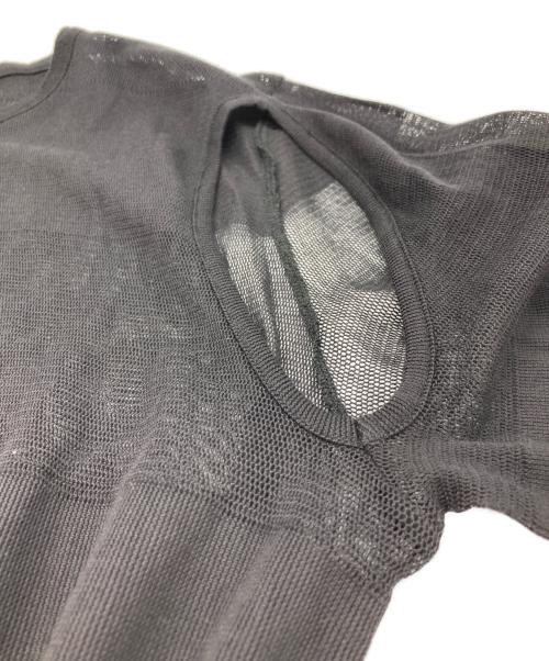 LIMI feu（リミフゥ）LIMI feu (リミフゥ) メッシュボーダーTシャツ ブラック サイズ:2の古着・服飾アイテム