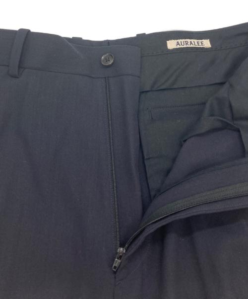 AURALEE（オーラリー）AURALEE (オーラリー) HARD TWIST WOOL DOBBY SLACKS/スラックス ネイビー サイズ:Lの古着・服飾アイテム
