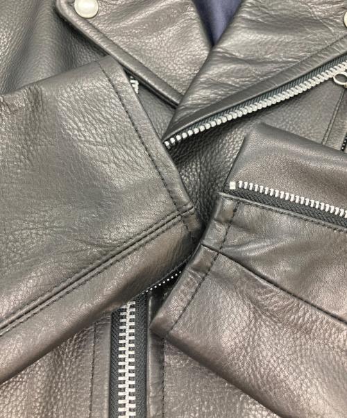 BEAMS PLUS（ビームスプラス）BEAMS PLUS (ビームスプラス) ダブルライダースジャケット ブラック サイズ:Sの古着・服飾アイテム